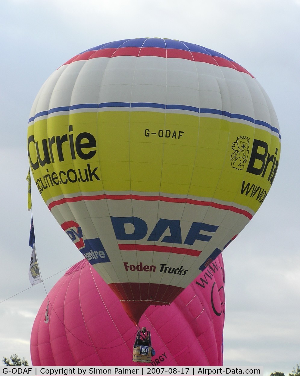G-ODAF, 2005 Lindstrand Hot Air Balloons Ltd LBL 105A C/N 1042, Lindstrand balloon at Northampton