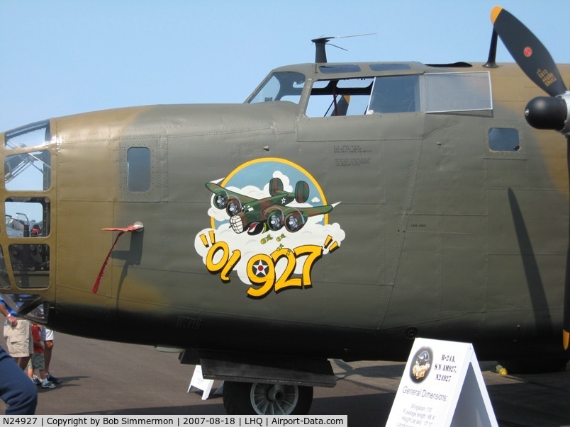 N24927, 1940 Consolidated Vultee RLB30 (B-24) C/N 18, B24 Liberator at Wings of Victory Airshow - Lancaster, OH