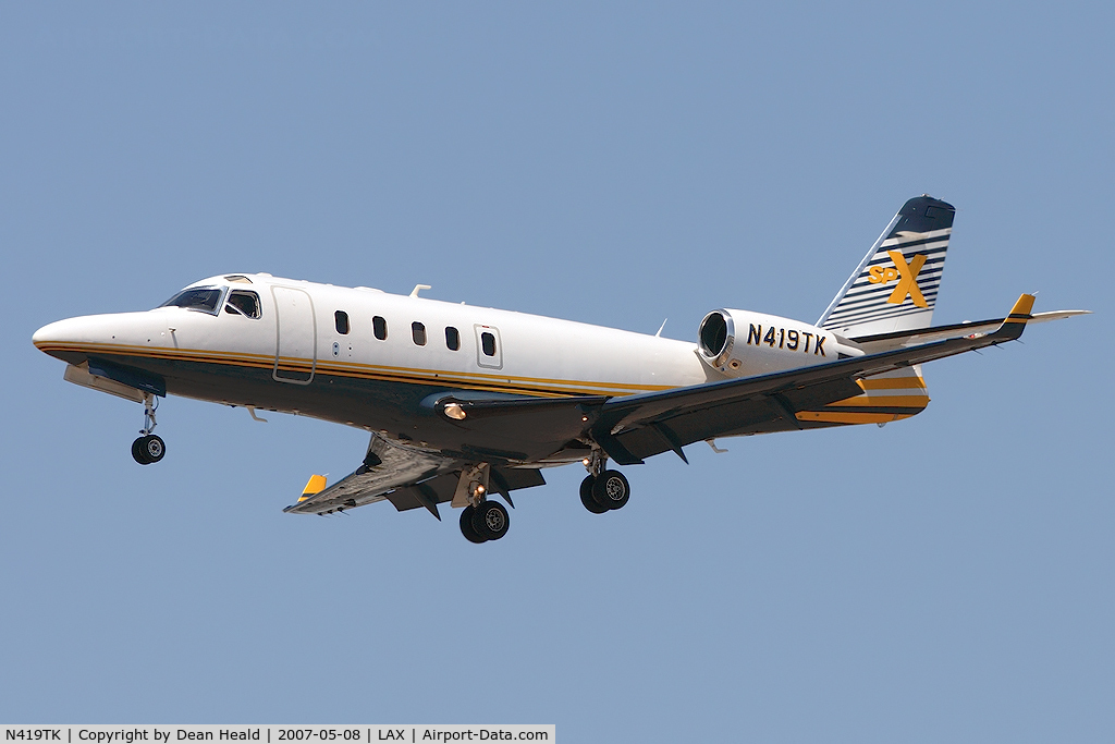 N419TK, 2000 Israel Aircraft Industries IAI-1125A Astra SPX C/N 122, Teton Jet Inc 2000 IAI Astra SPX on short-final to RWY 25L from Driggs-Reed Memorial (KDIJ) - Driggs, Idaho.