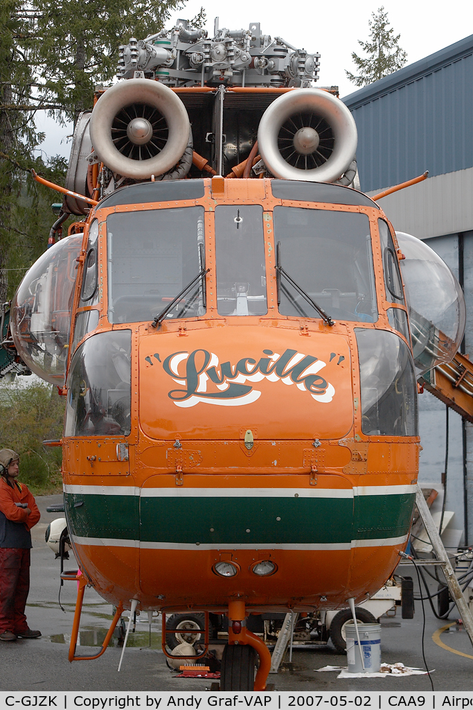 C-GJZK, 1962 Sikorsky S-64E C/N 64.003, Erickson Air Crane S-64