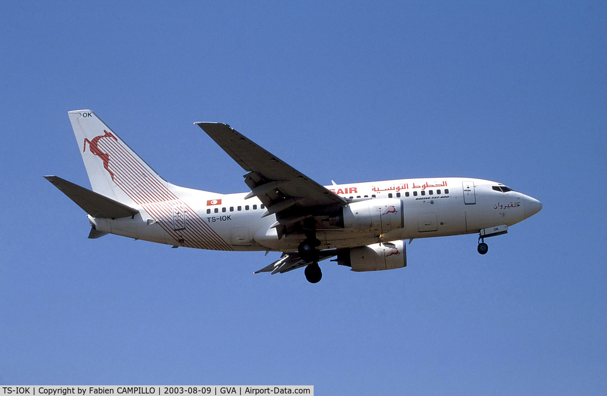 TS-IOK, 1999 Boeing 737-6H3 C/N 29496, Tunisair