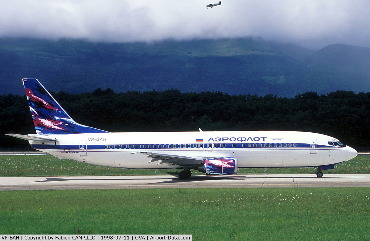 VP-BAH, 1998 Boeing 737-400 C/N 29201, Aeroflot