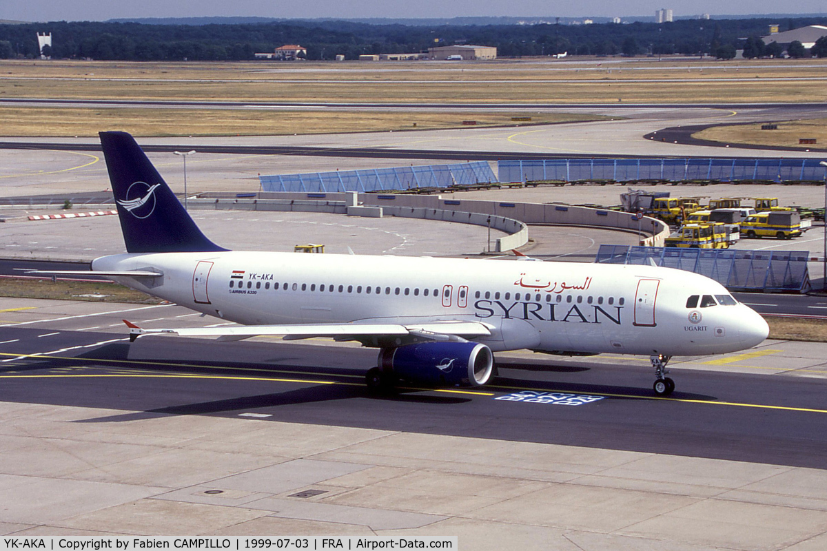 YK-AKA, 1998 Airbus A320-232 C/N 886, Syrianair