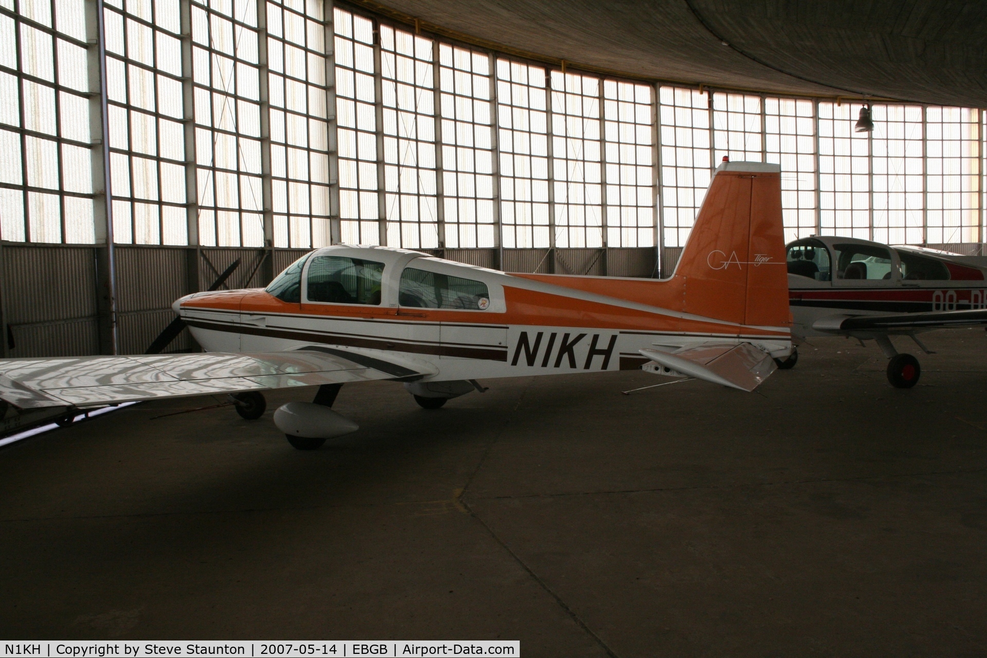 N1KH, Grumman AA-5B Tiger C/N AA5B-1042, Taken on a Aeroprint tour @ Grimbergen