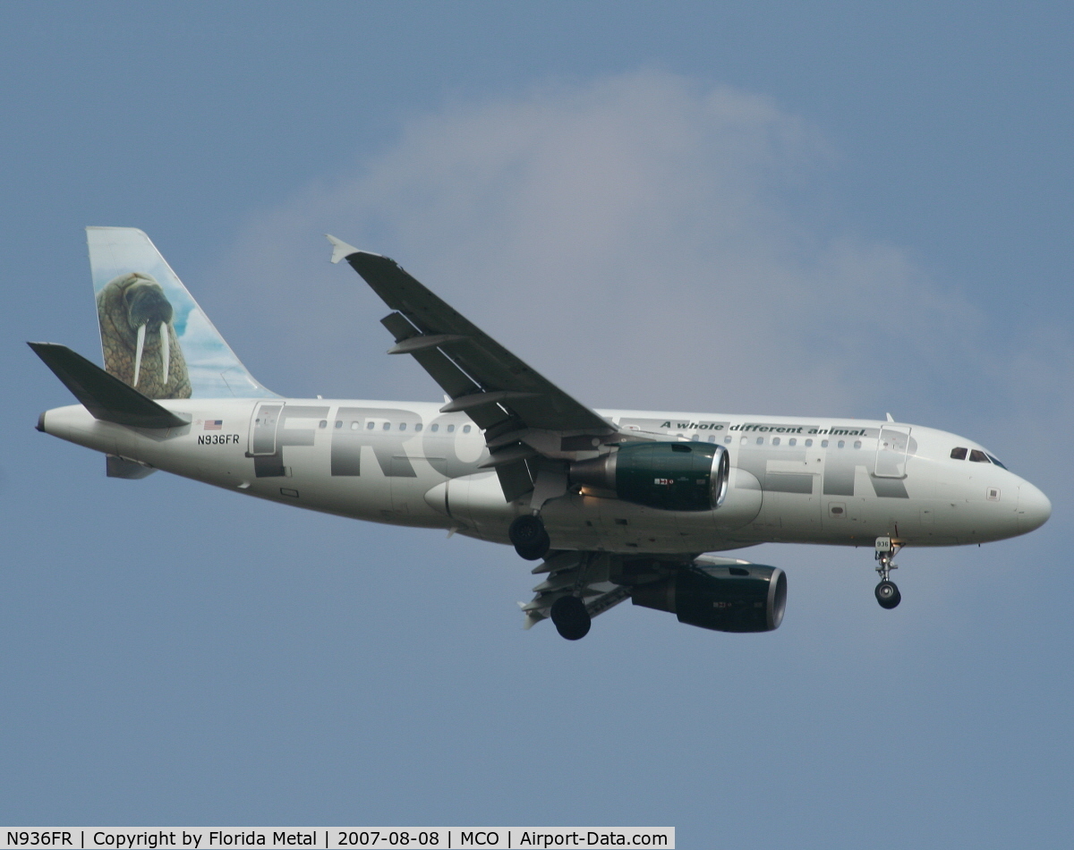 N936FR, 2005 Airbus A319-111 C/N 2392, Earl