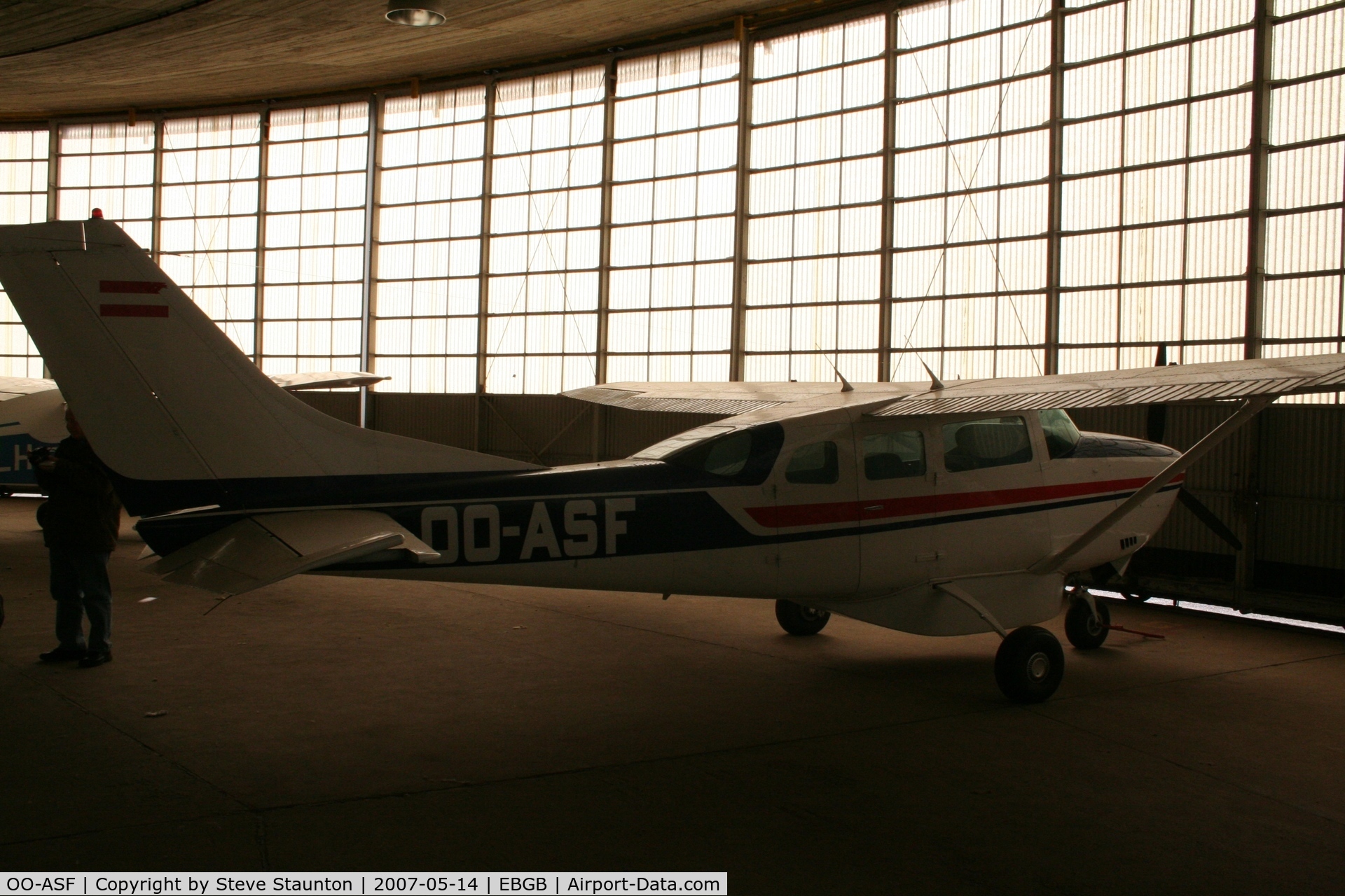 OO-ASF, 1977 Cessna U206G 6 II Stationair C/N U20603690, Taken on a Aeroprint tour @ Grimbergen
