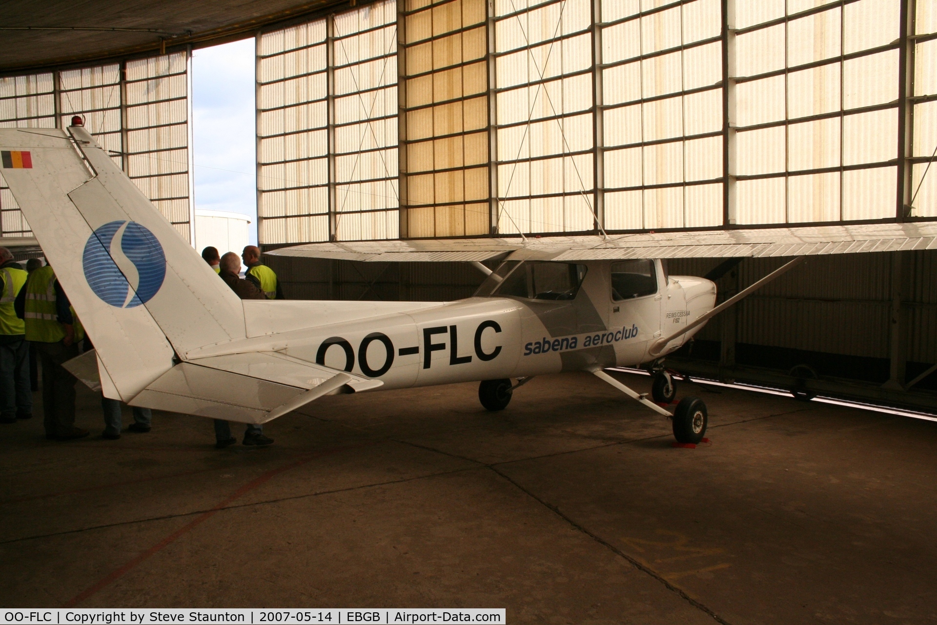 OO-FLC, 1979 Reims F152 C/N 1624, Taken on a Aeroprint tour @ Grimbergen