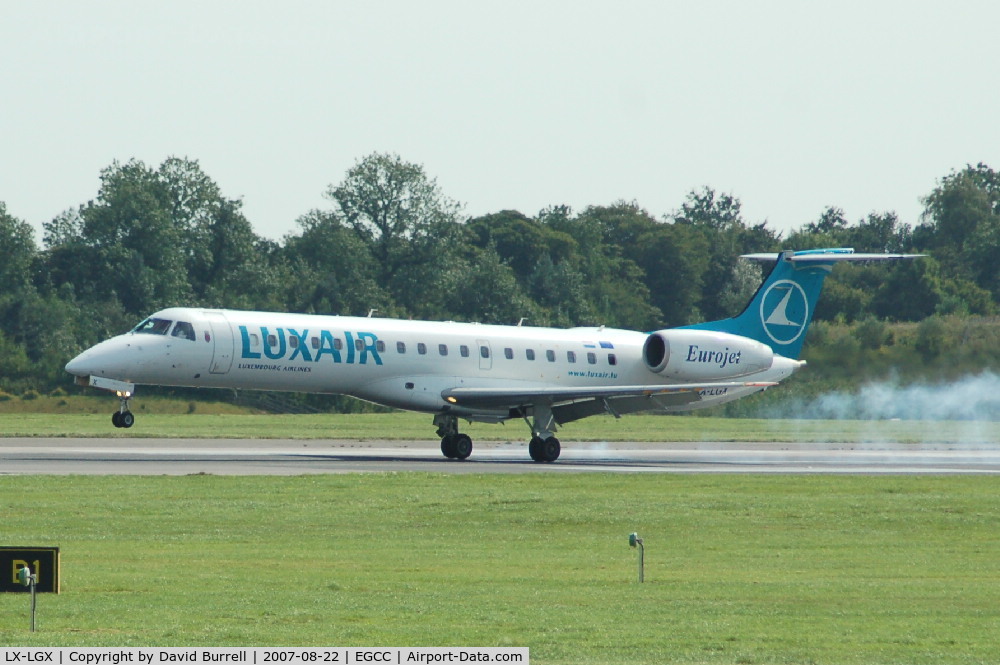 LX-LGX, 1999 Embraer EMB-145LU (ERJ-145LU) C/N 145147, Luxair - Landing
