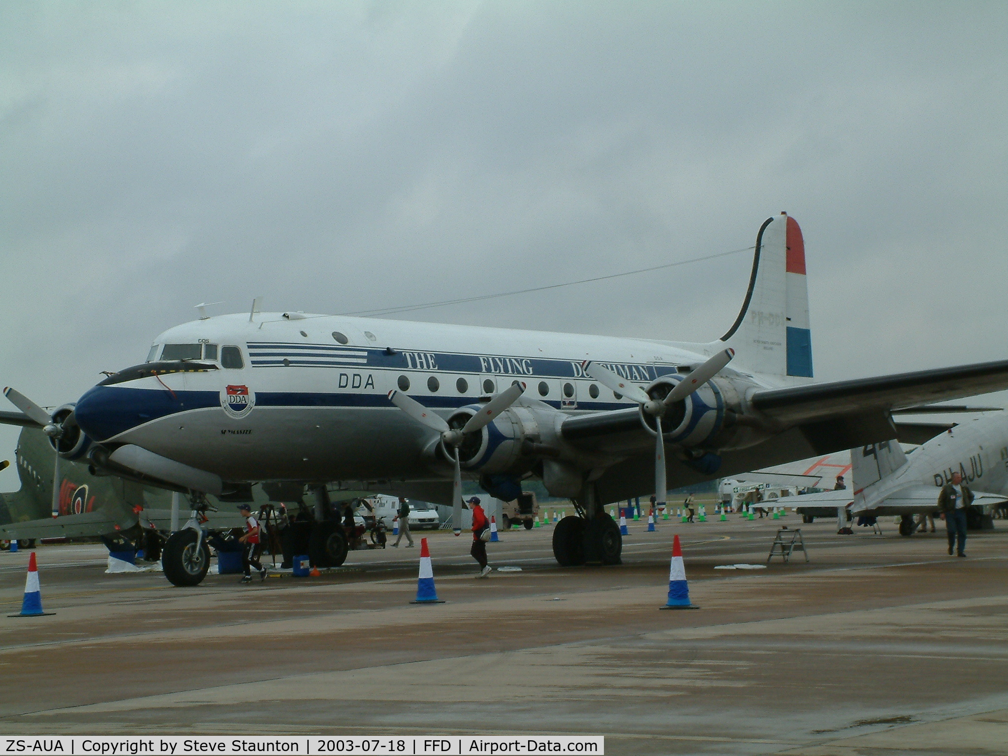 ZS-AUA, 1946 Douglas DC-4-1009 Skymaster C/N 42934, Royal International Air Tattoo 2003