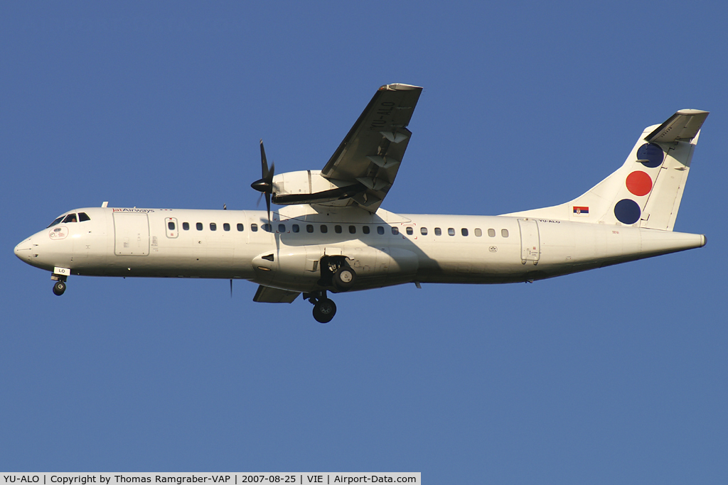 YU-ALO, 1990 ATR 72-202 C/N 186, JAT - Yugoslav Airlines ATR 72