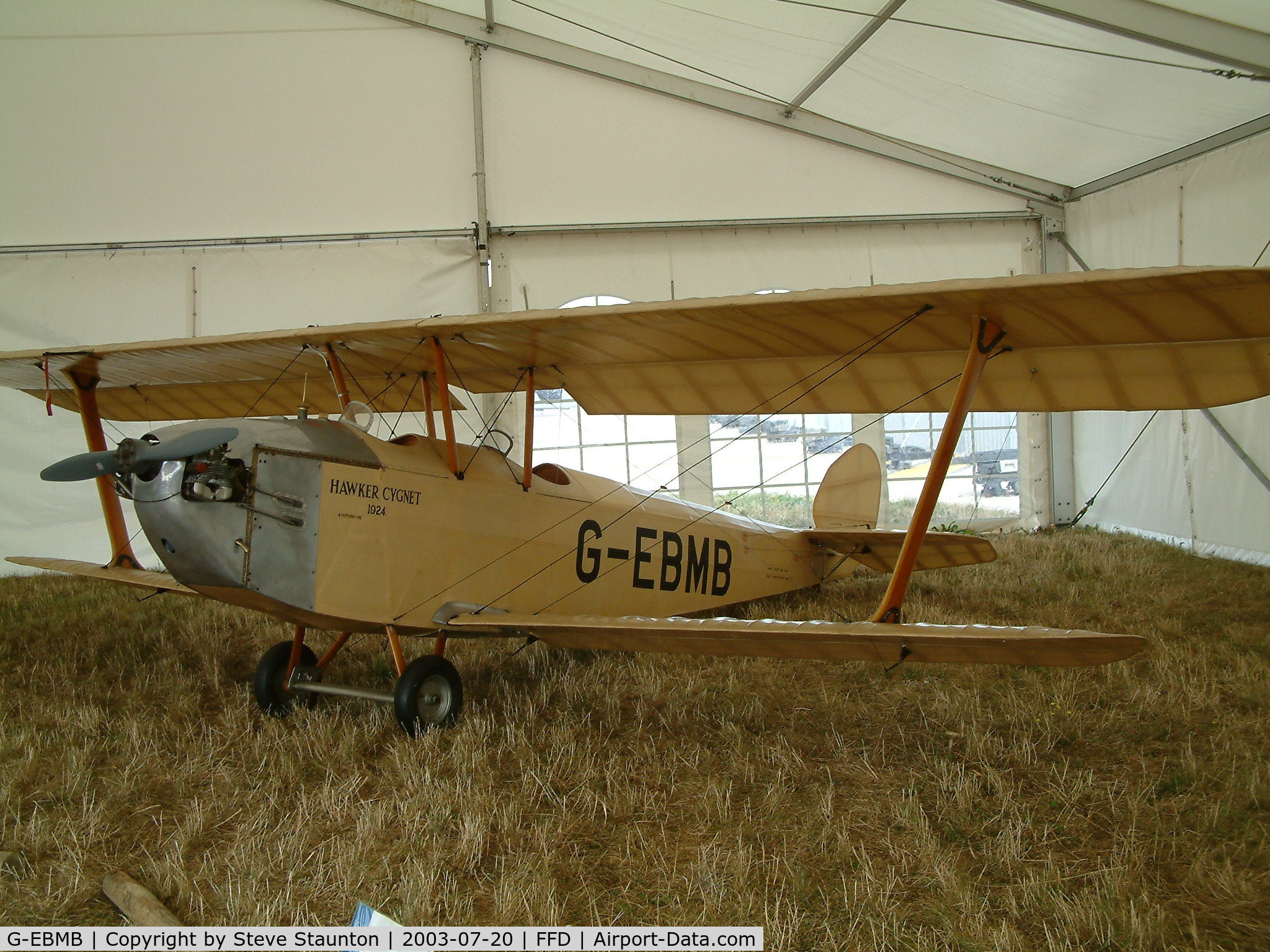 G-EBMB, 1924 Hawker Cygnet 1 C/N 1, Royal International Air Tattoo 2003