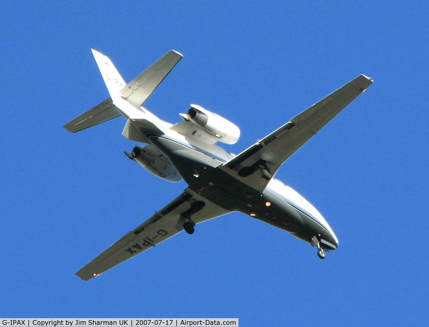 G-IPAX, 2002 Cessna 560XL Citation Excel C/N 560-5228, Final approach to Birmingham Intl  BHX