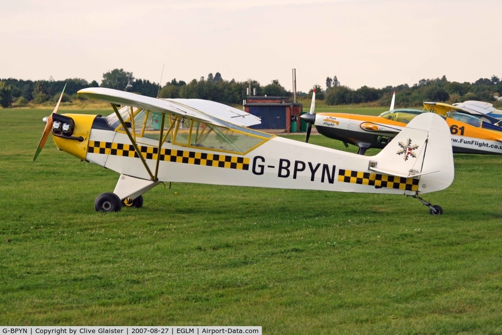 G-BPYN, 1943 Piper L-4H Grasshopper (J3C-65D) C/N 11422, Previous ID: F-BFYN