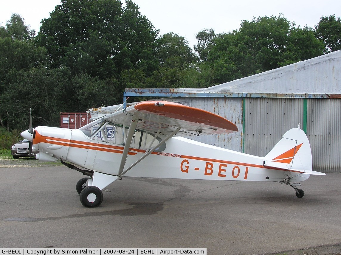 G-BEOI, 1976 Piper PA-18-150 Super Cub C/N 18-7709028, Super Cub at Lasham