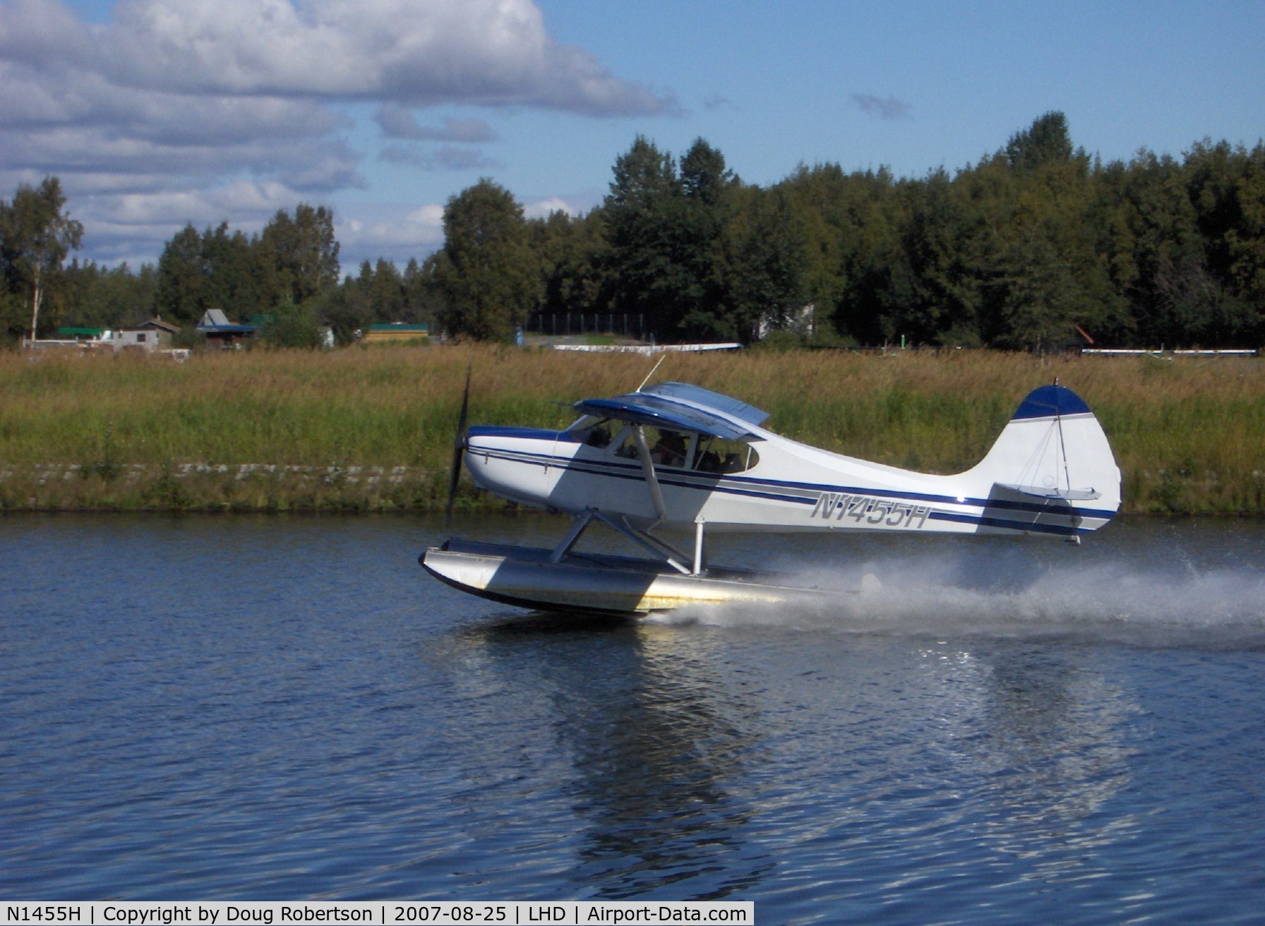 N1455H, 1949 Aeronca 15AC Sedan C/N 15AC-525, 1949 Aeronca 15AC SEDAN, Lycoming O-360-A1D 180 Hp upgrade, takeoff power