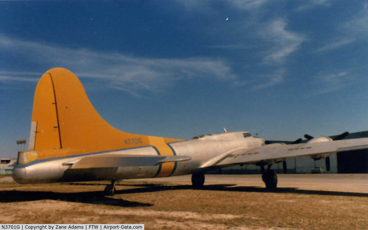 N3701G, 1944 Boeing B-17G Flying Fortress C/N 44-8543A, 1979, before restoration began.
