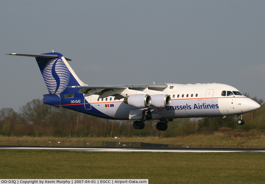 OO-DJQ, 1996 British Aerospace Avro 146-RJ85 C/N E.2289, Brussels 146
