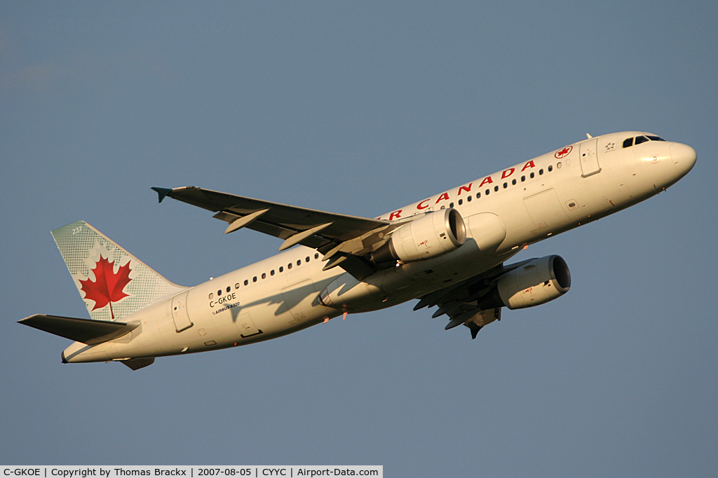 C-GKOE, 2002 Airbus A320-214 C/N 1874, Wonderfull morning in Calgary !