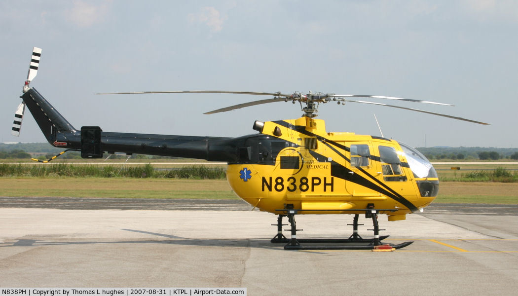 N838PH, 1990 MBB Bo-105CBS-4 C/N S-838, Med flight