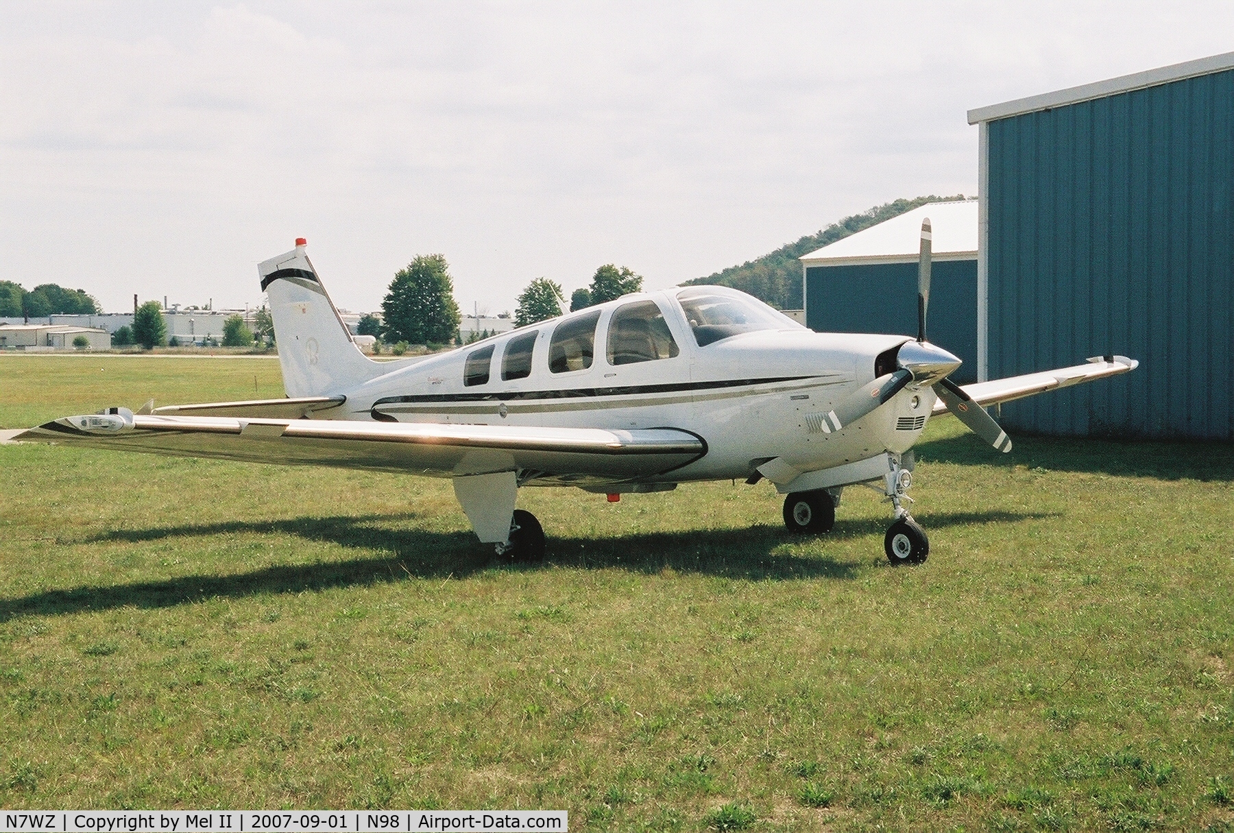 N7WZ, 2005 Raytheon Aircraft Company G36 C/N E-3637, Parked @ Boyne City Municipal Airport (N98)