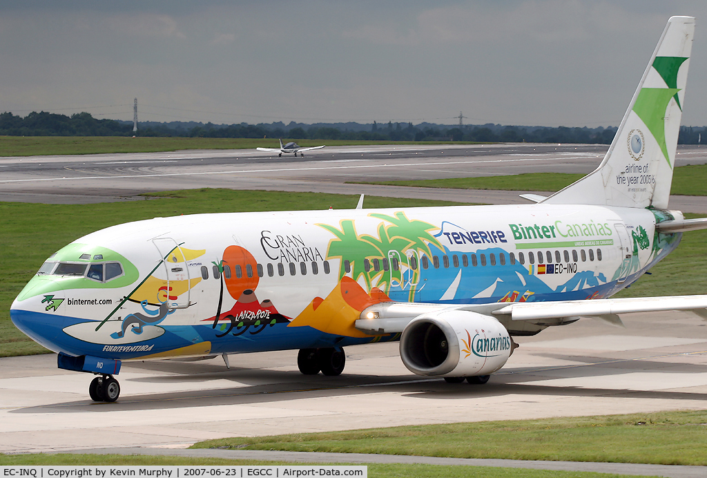 EC-INQ, 1992 Boeing 737-4Q8 C/N 25169, Fancy livery on this one