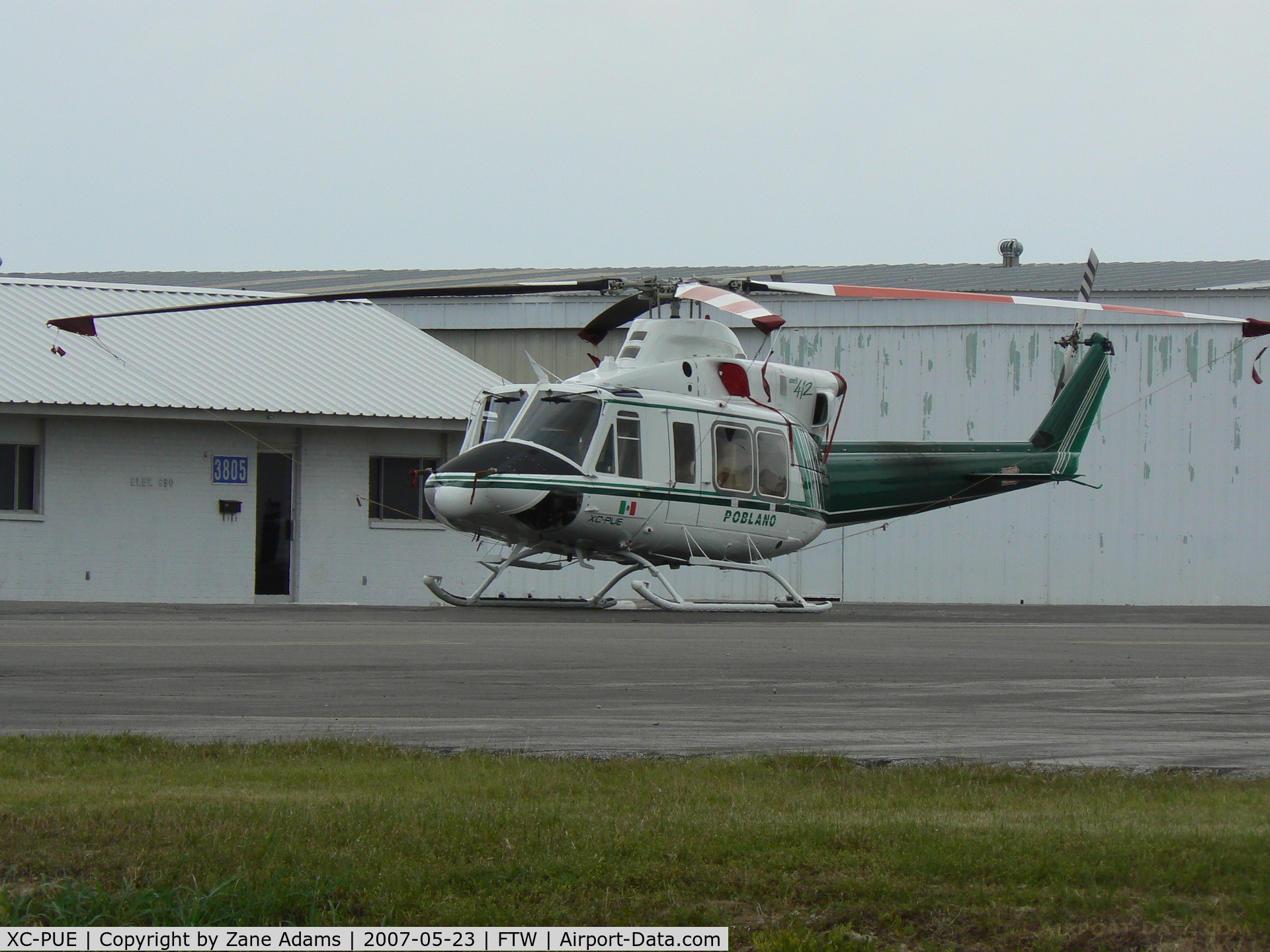 XC-PUE, 2006 Bell 412EP C/N 36418, Mexican Helo at Meacham