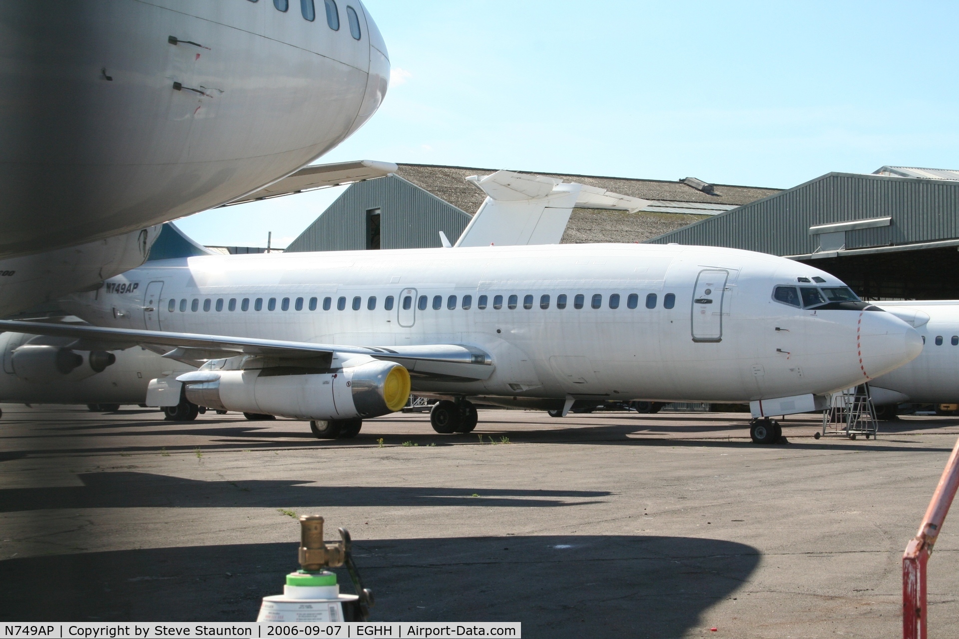 N749AP, 1979 Boeing 737-281 C/N 21768, Taken at Bournemouth September 2006