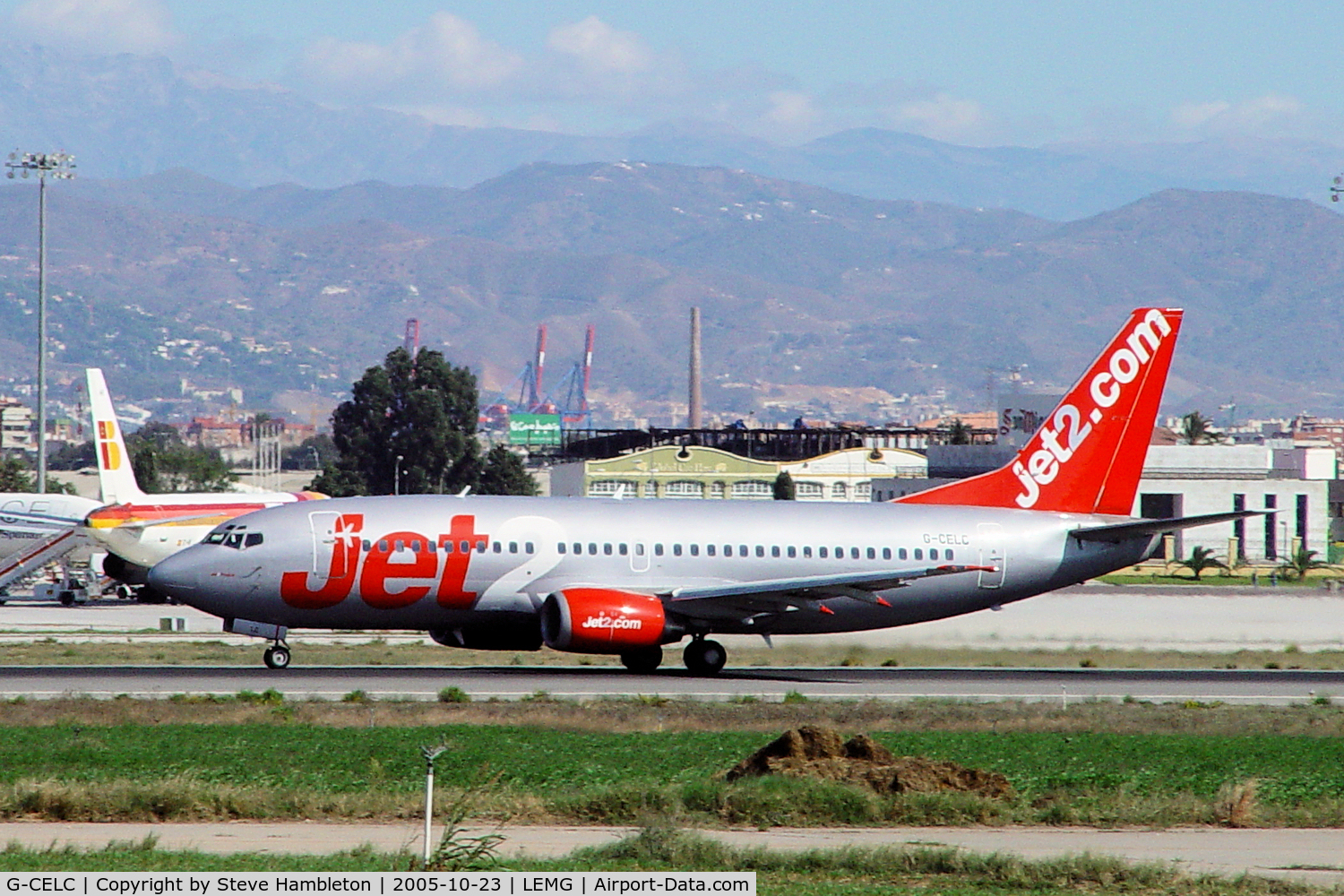 G-CELC, 1987 Boeing 737-33A C/N 23831, Taxiing out for take off at Malaga Pablo Picasso Airport