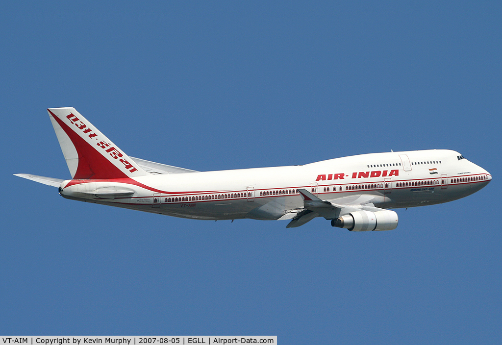VT-AIM, 1991 Boeing 747-433 C/N 25074, Indian 747