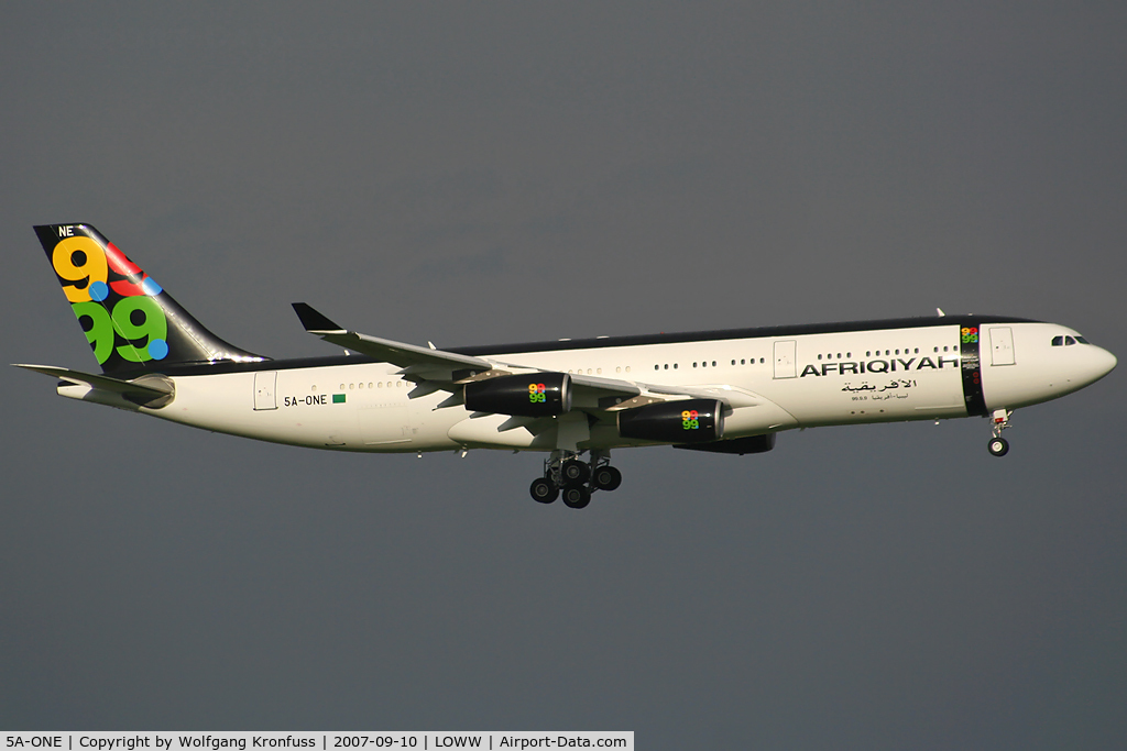 5A-ONE, 1996 Airbus A340-213 C/N 151, Lybian 