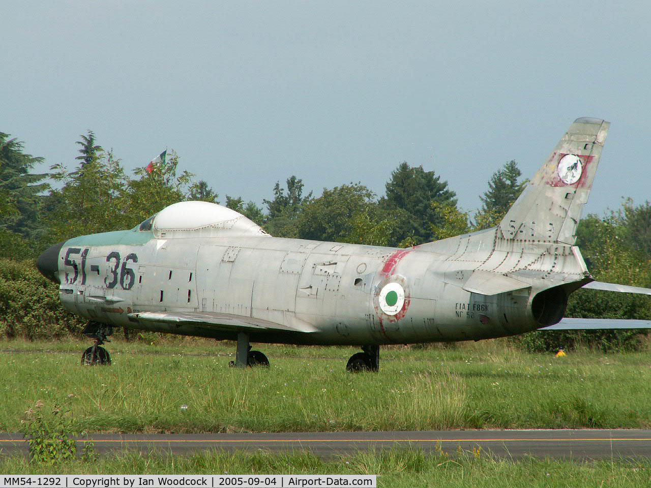 MM54-1292, 1954 North American F-86K Sabre C/N 213-62, F-86K/Preserved/Rivolto-Udine (marked as 55-4818)