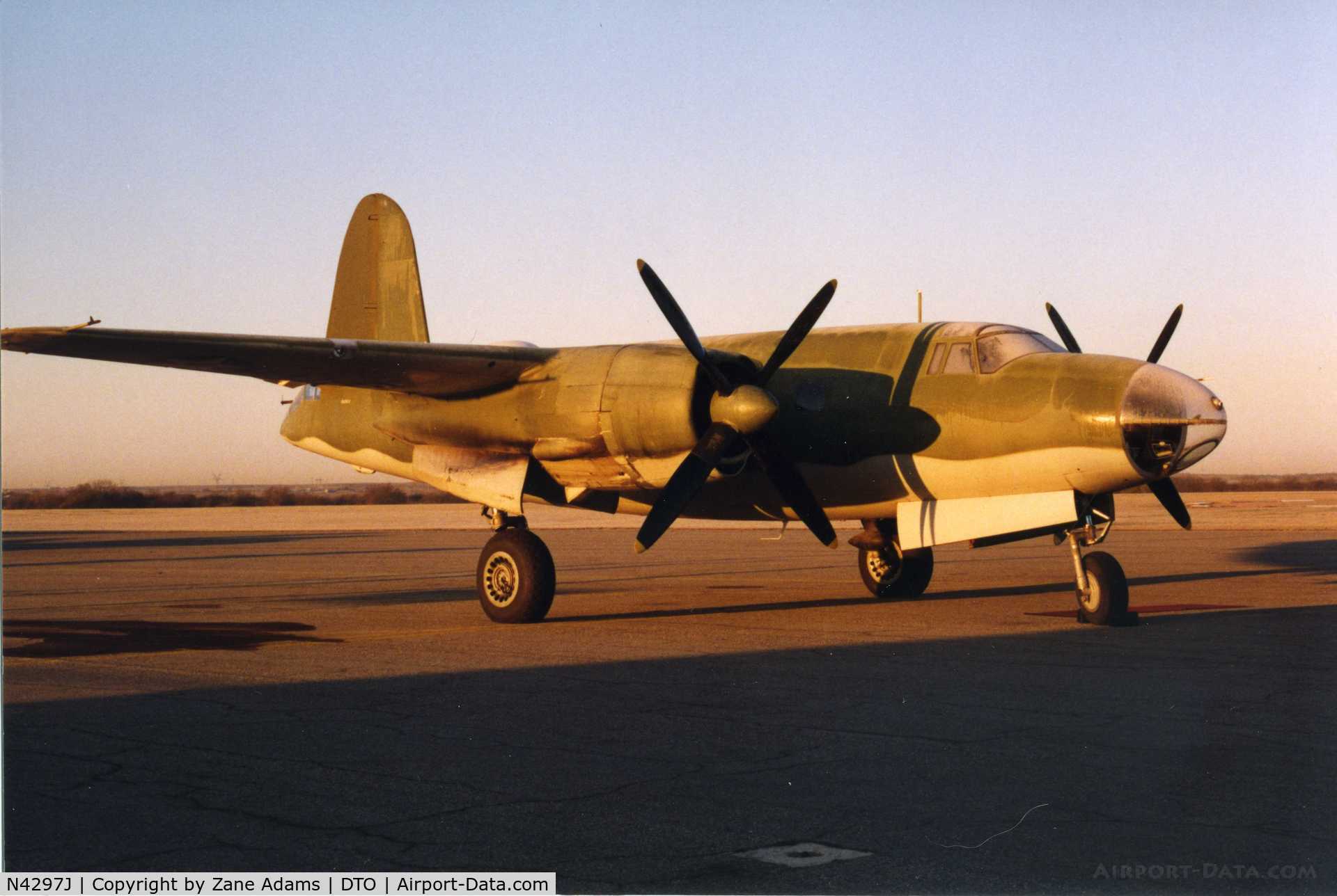 N4297J, 1940 Martin B-26 Marauder C/N 40-1464, At Denton TX overnight stop on cross country delivery flight by Kermit Weeks