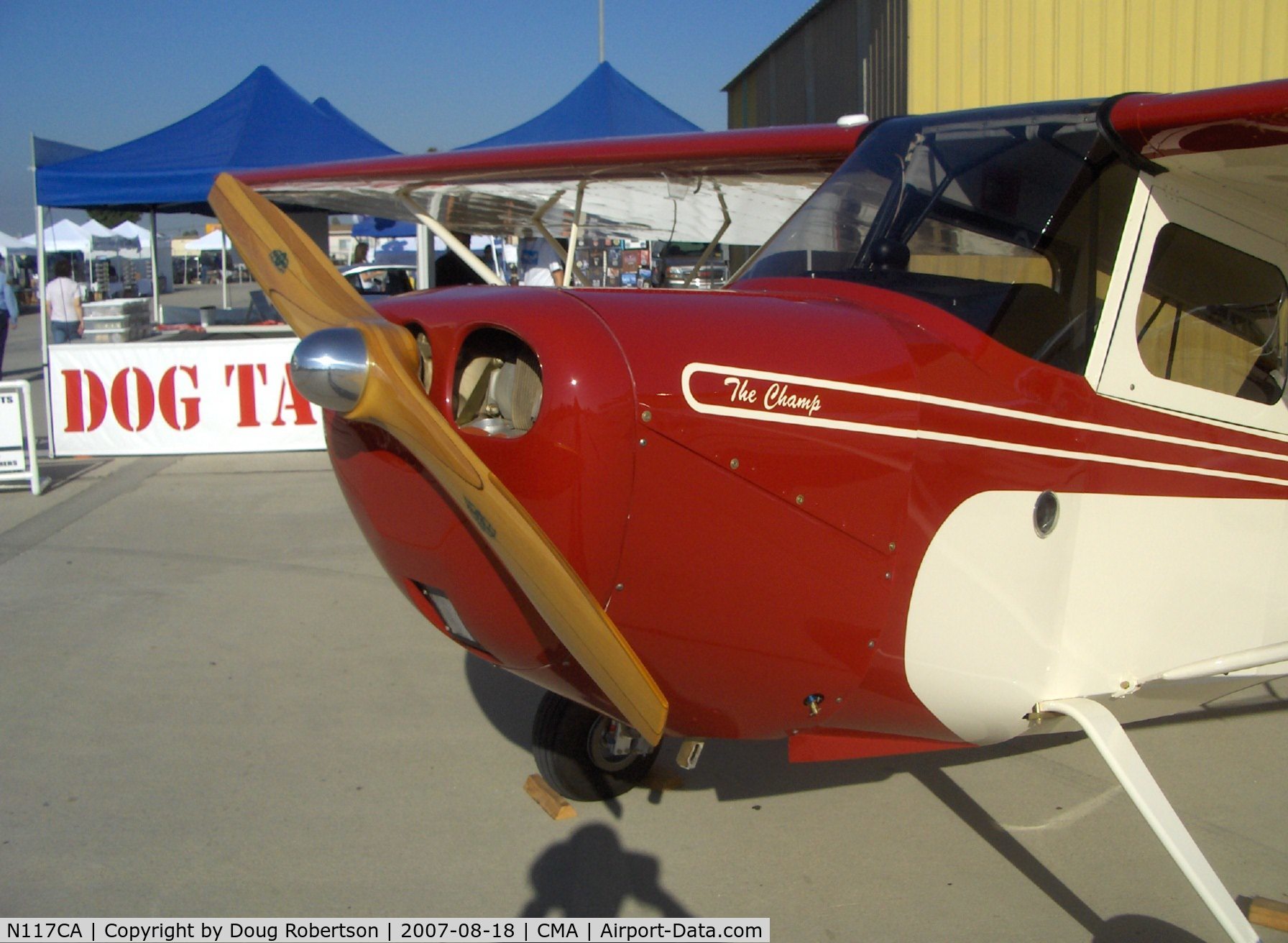 N117CA, American Champion 7EC C/N 1008-2007, 2007 American Champion 7EC CHAMP, Continental O-200 100 Hp, wood prop, reduced fuel capacity to meet LSA 1,320 lb weight requirement