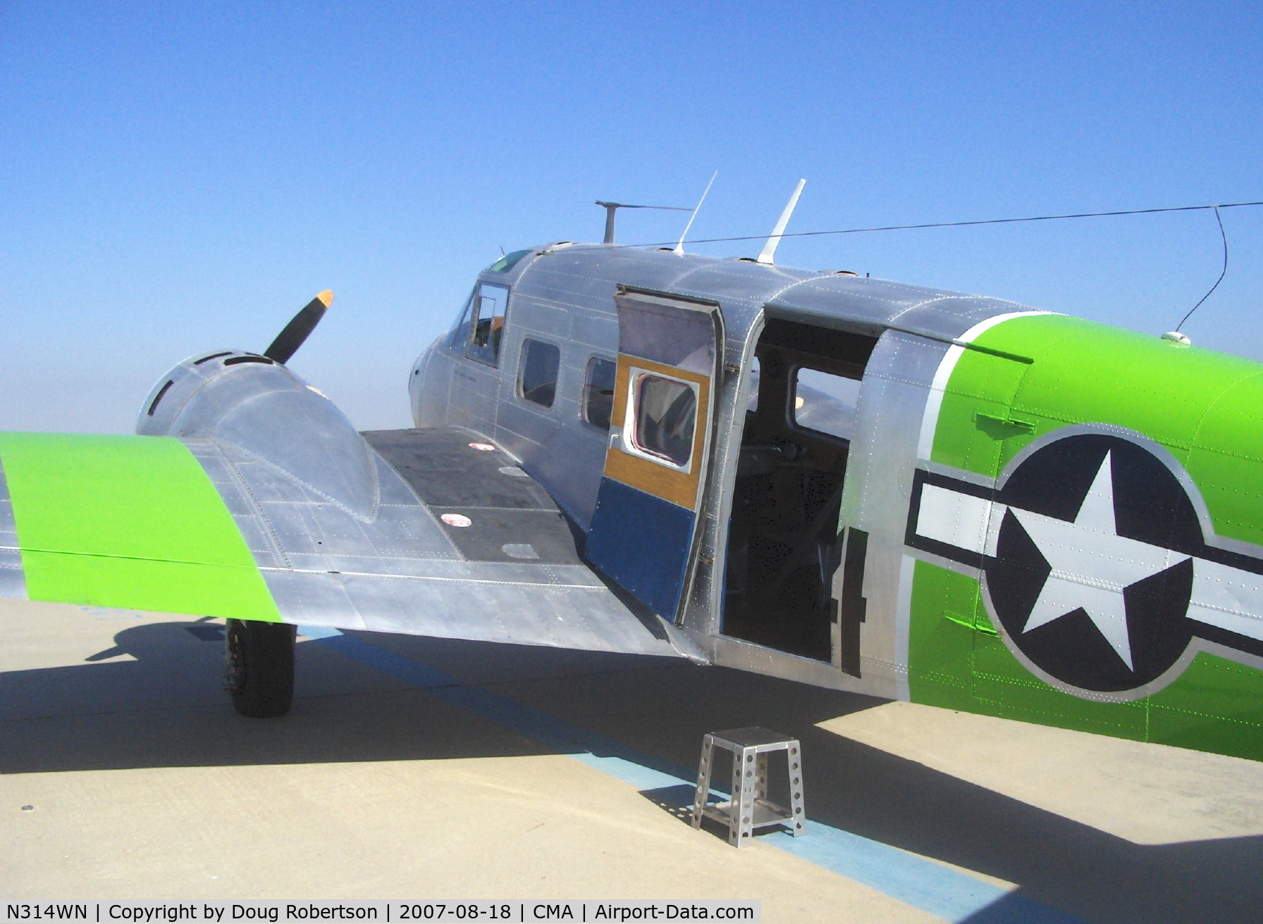 N314WN, 1952 Beech C-45H Expeditor C/N AF-566, 1952 Beech C-45H, two P&W R-985 450 Hp each, cargo doors