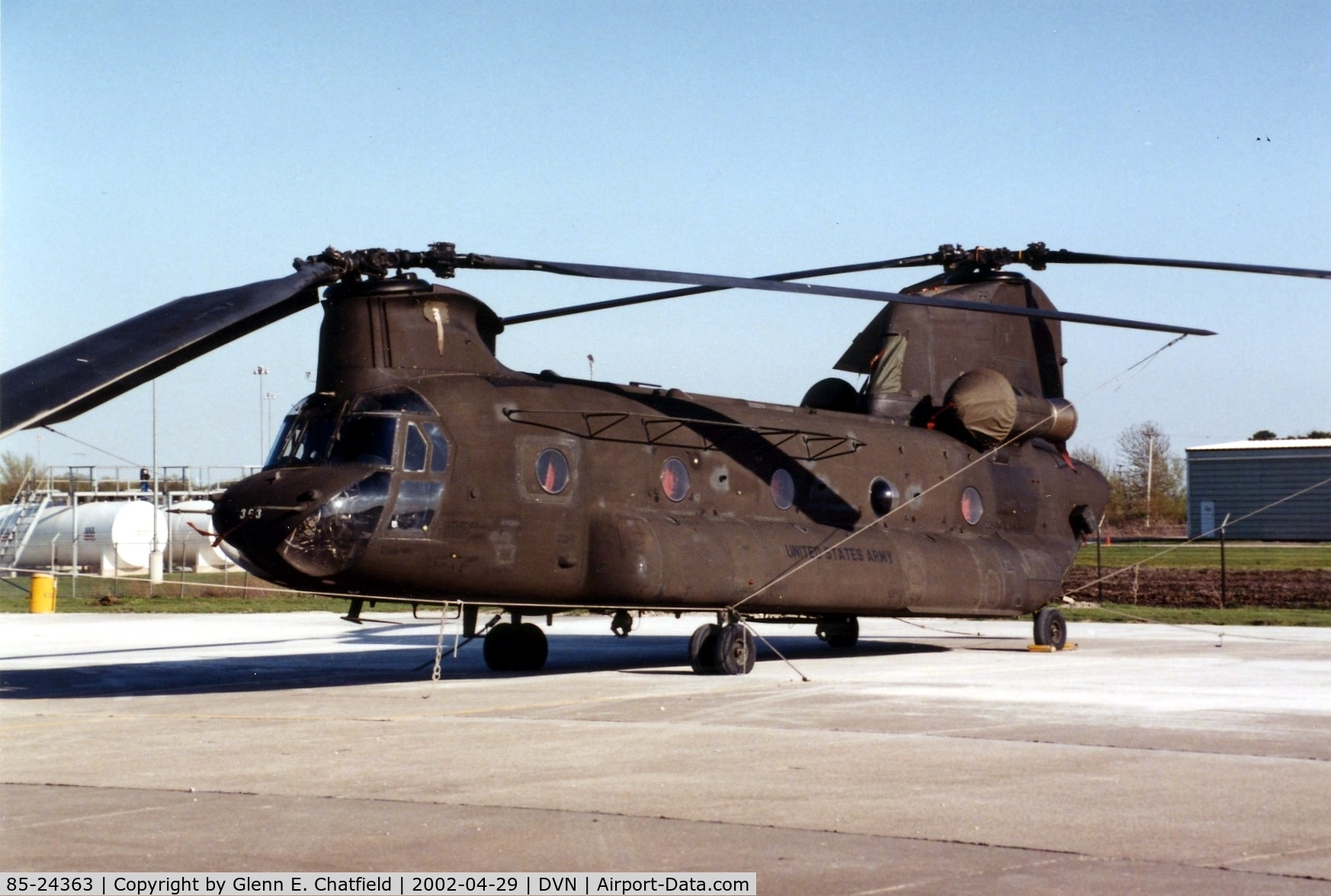 85-24363, 1985 Boeing CH-47D Chinook C/N M.3133, CH-47D at the Davenport Iowa Army National Guard