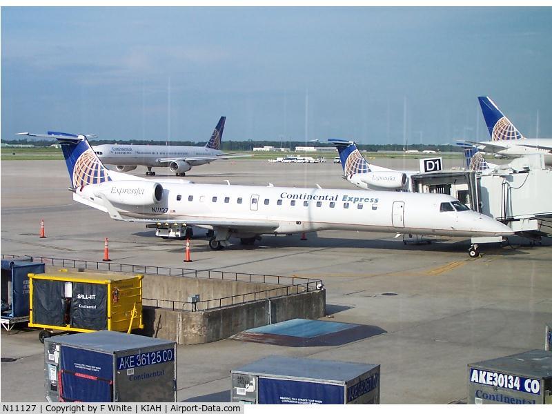 N11127, 2003 Embraer ERJ-145XR (EMB-145XR) C/N 145697, Taken at Houston Bush Intercontinental, 9 sep 07