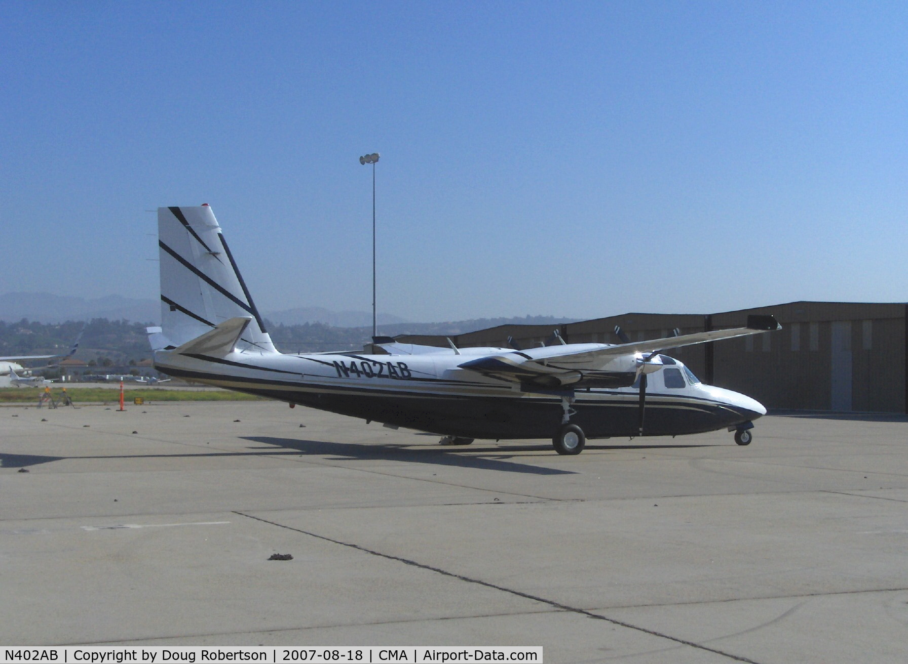 N402AB, Rockwell International 690C C/N 11659, 1985 Rockwell TURBO COMMANDER 690C, two Airesearch TPE331--5&6 700 shp turboprops