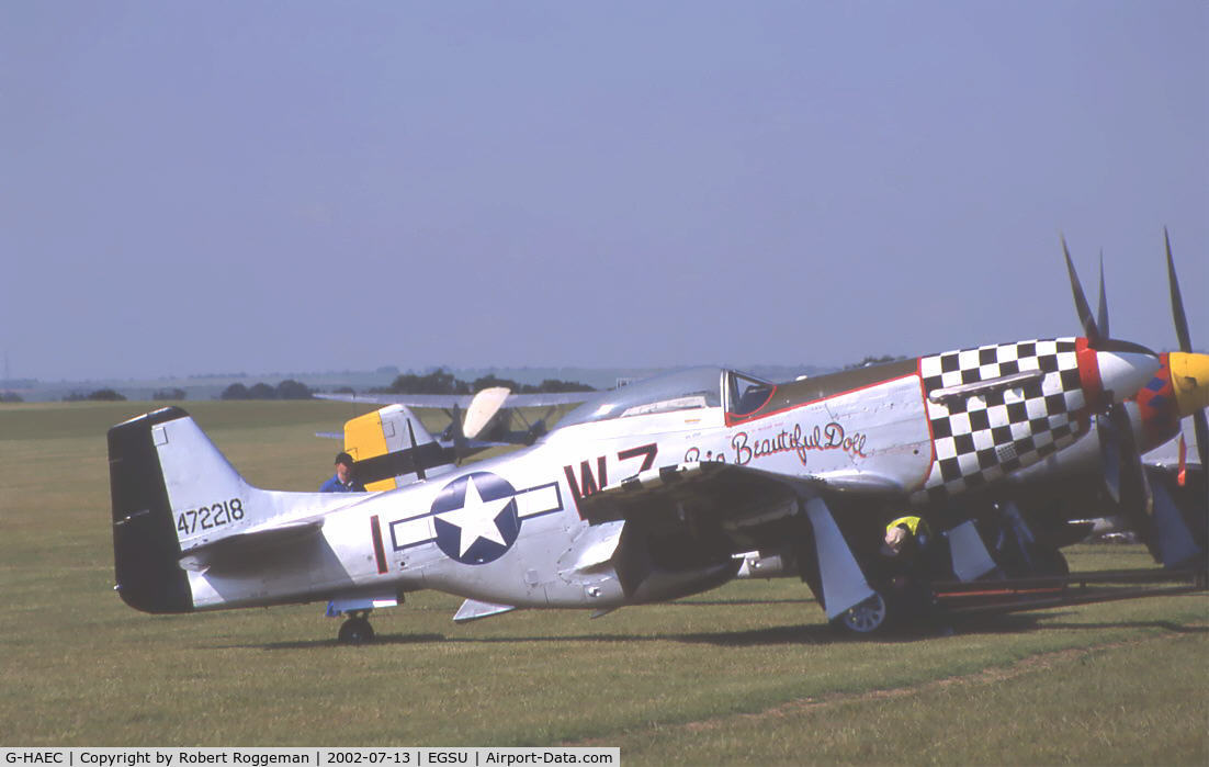 G-HAEC, 1951 Commonwealth CA-18 Mustang 22 (P-51D) C/N CACM-192-1517, Morning line up.