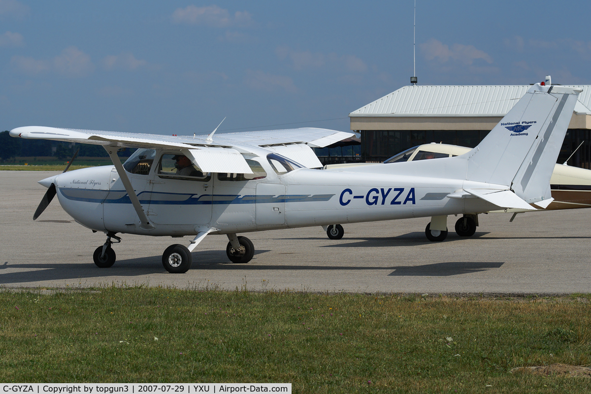 C-GYZA, 1977 Cessna 172N C/N 17269153, Parked at ESSO ramp.