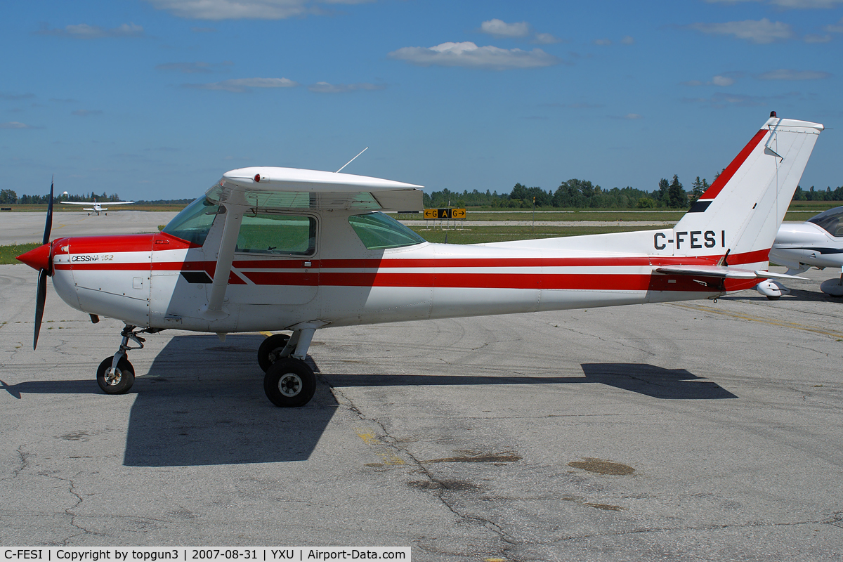 C-FESI, 1979 Cessna 152 C/N 15283064, Parked in front of Katana Kafe.
