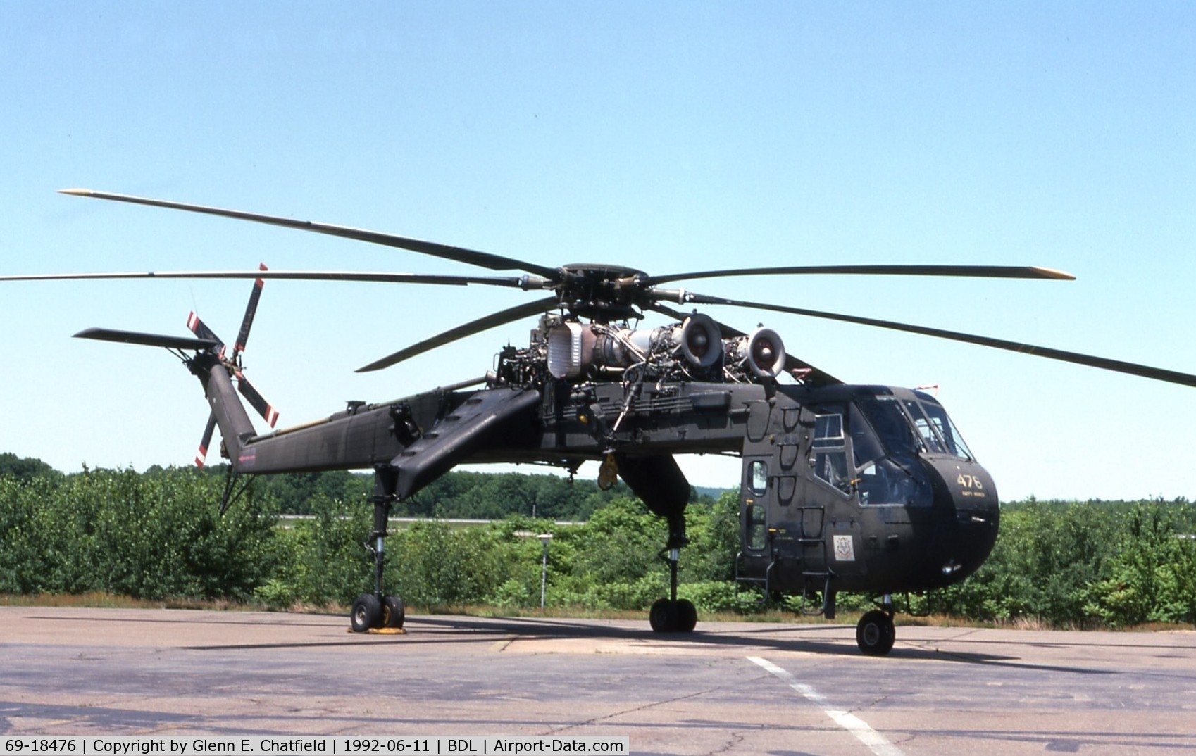 69-18476, 1970 Sikorsky S-64F Skycrane C/N 64084, When active as CH-54B 69-18476
