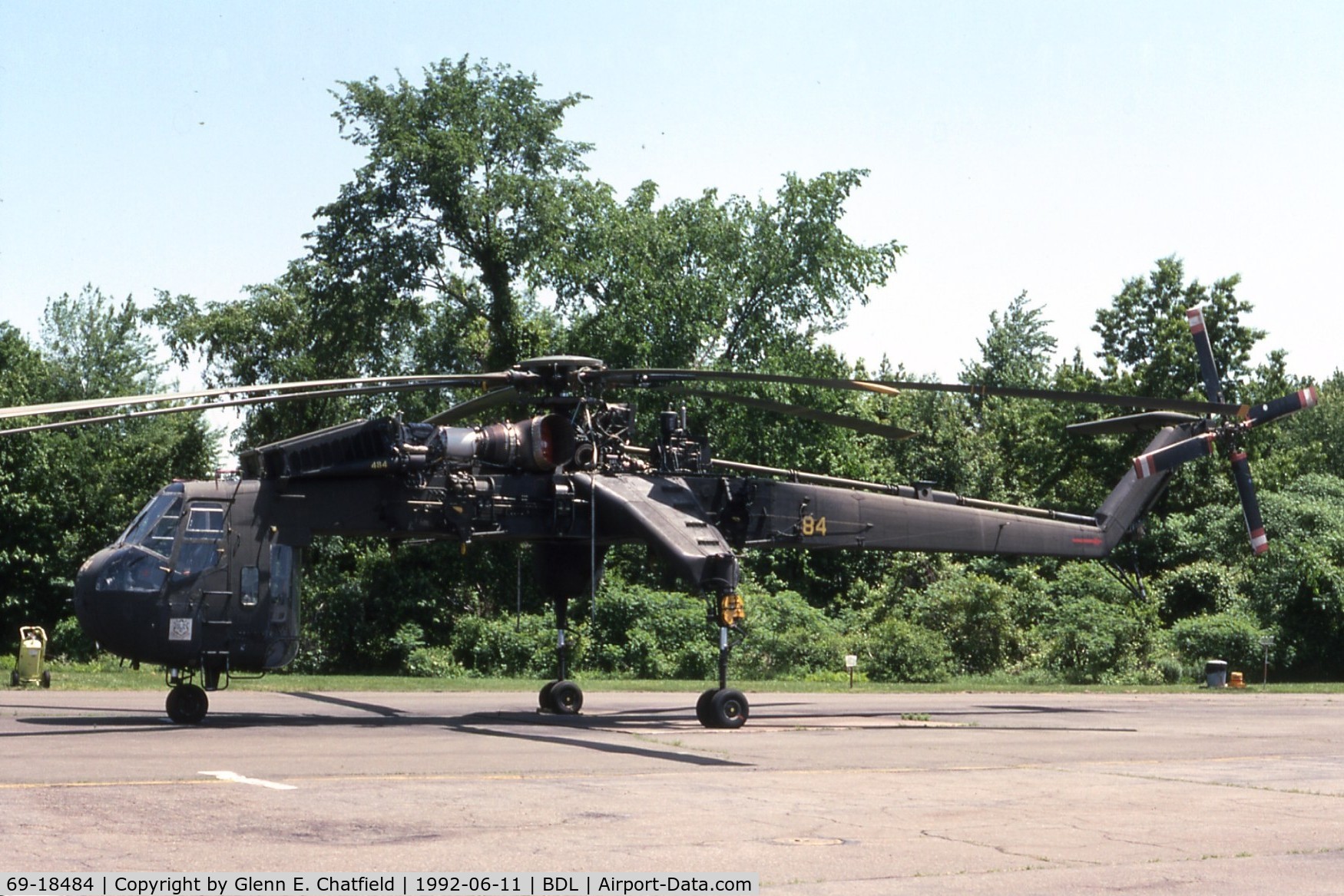 69-18484, 1969 Sikorsky CH-54B Tarhe C/N 64-092, When active as CH-54B 69-18484