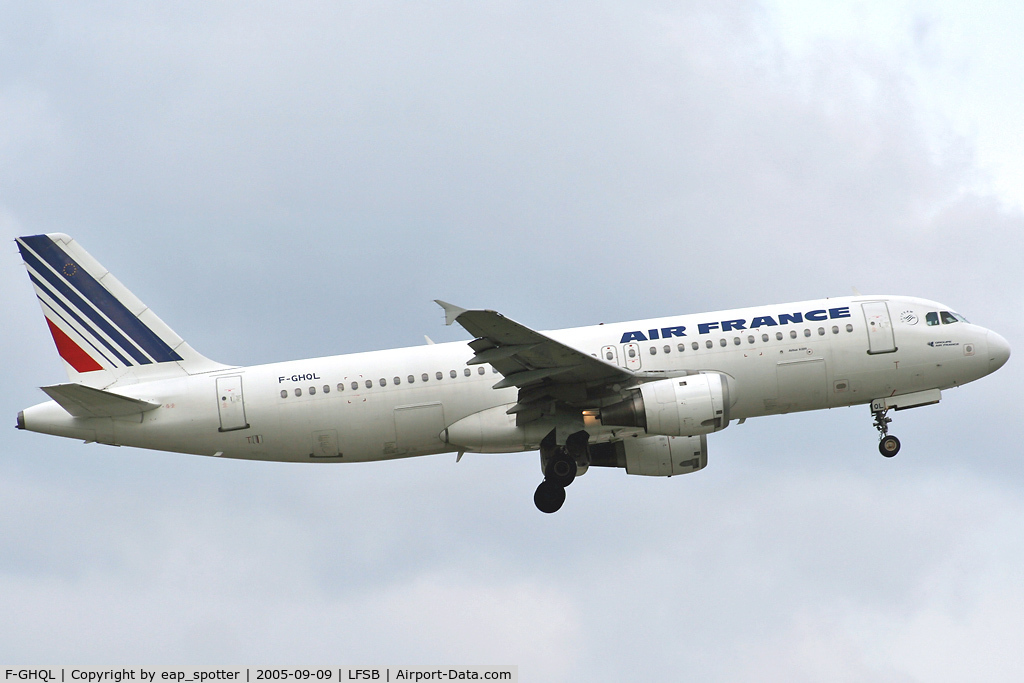 F-GHQL, 1991 Airbus A320-211 C/N 0239, departing to Paris Orly