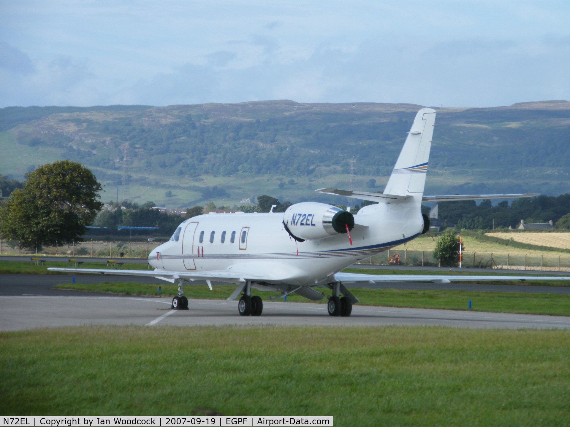 N72EL, 1986 Israel Aircraft Industries IAI-1125 Westwind Astra C/N 018, IAI Astra/Area R/Glasgow