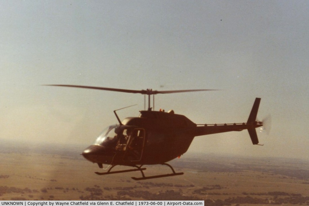 UNKNOWN, , OH-58A shot from another OH-58A over Ft. Hood, TX