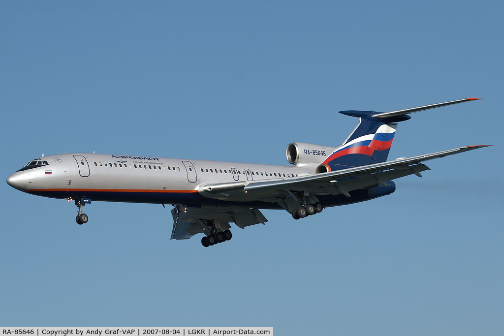 RA-85646, 1988 Tupolev Tu-154M C/N 88A784, Aeroflot Tu154M