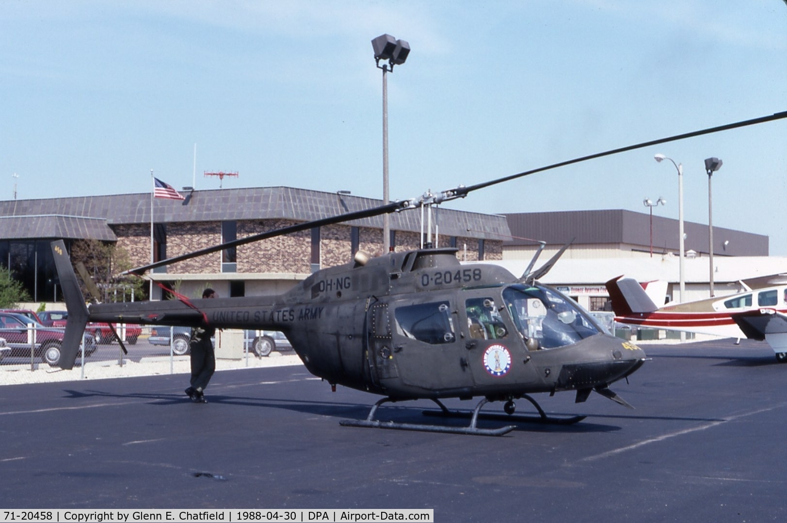 71-20458, Bell OH-58A Kiowa C/N 41319, OH-58A  when active with the Army National Guard