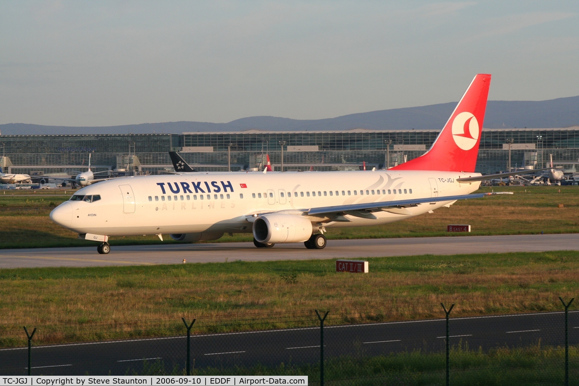 TC-JGJ, 2006 Boeing 737-8F2 C/N 34408, Taken at Frankfurt September 2006