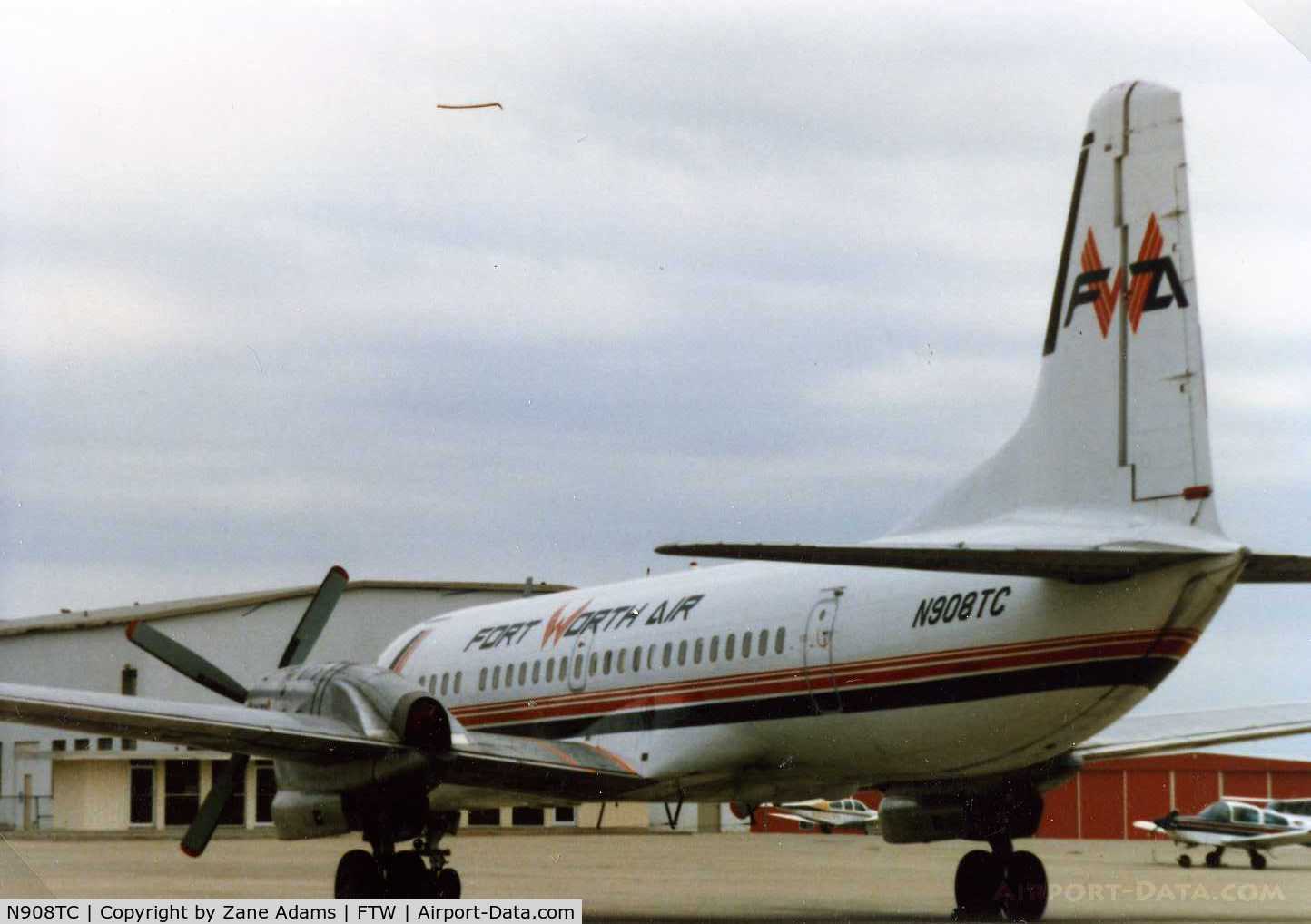 N908TC, 1968 Nihon YS-11A-200 C/N 2091, Fort Worth Air @1985