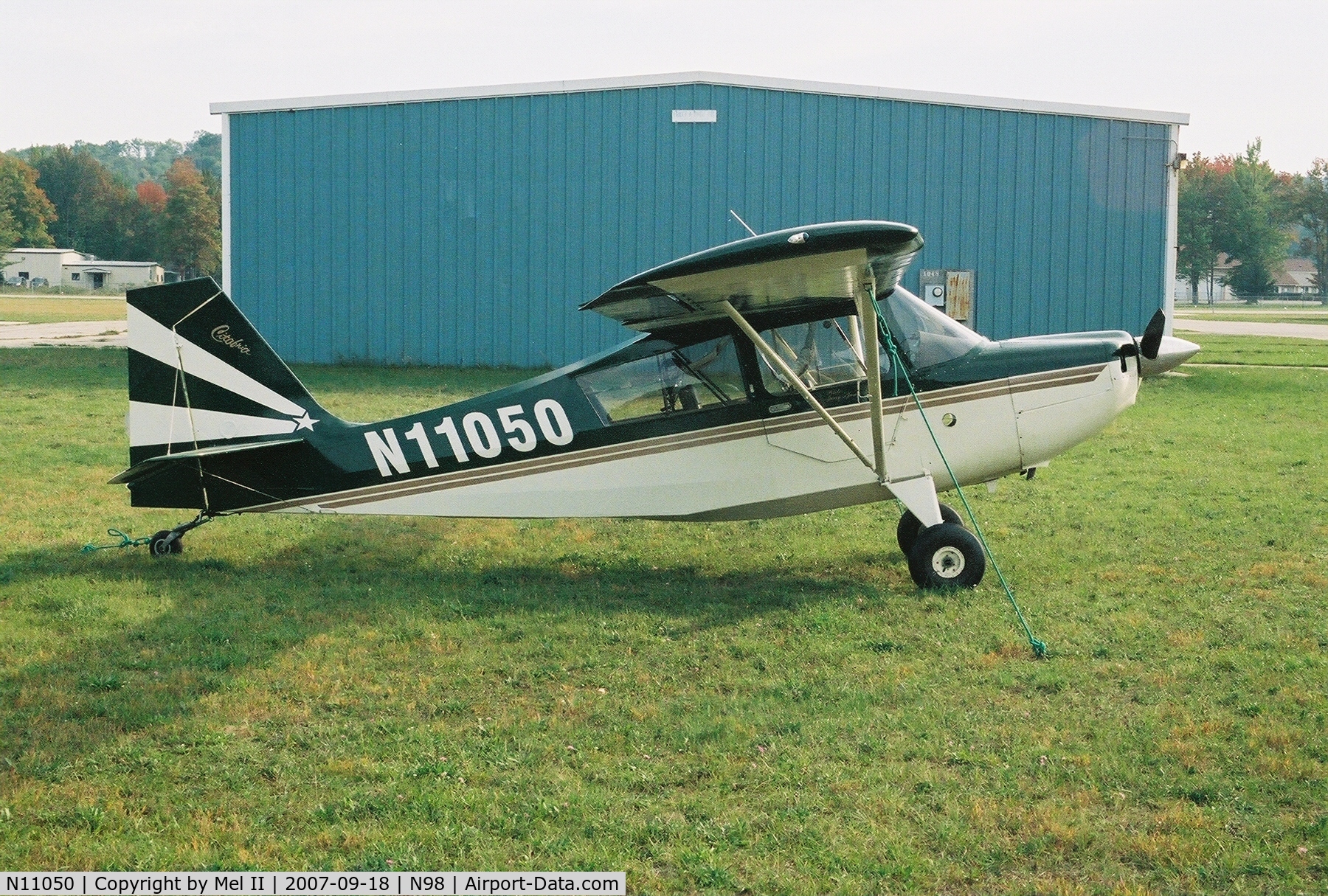 N11050, 1964 Champion 7ECA Citabria C/N 52, Parked @ Boyne City Municipal Airport (N98)